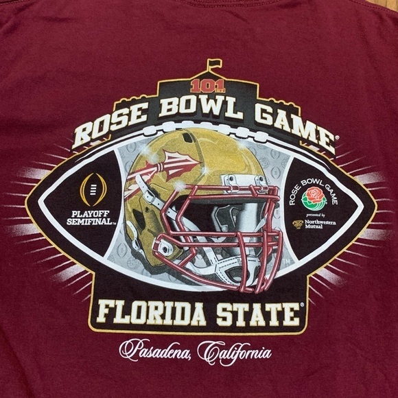 Florida State Seminoles Rose Bowl 2015 T-shirt - Picture 4 of 7